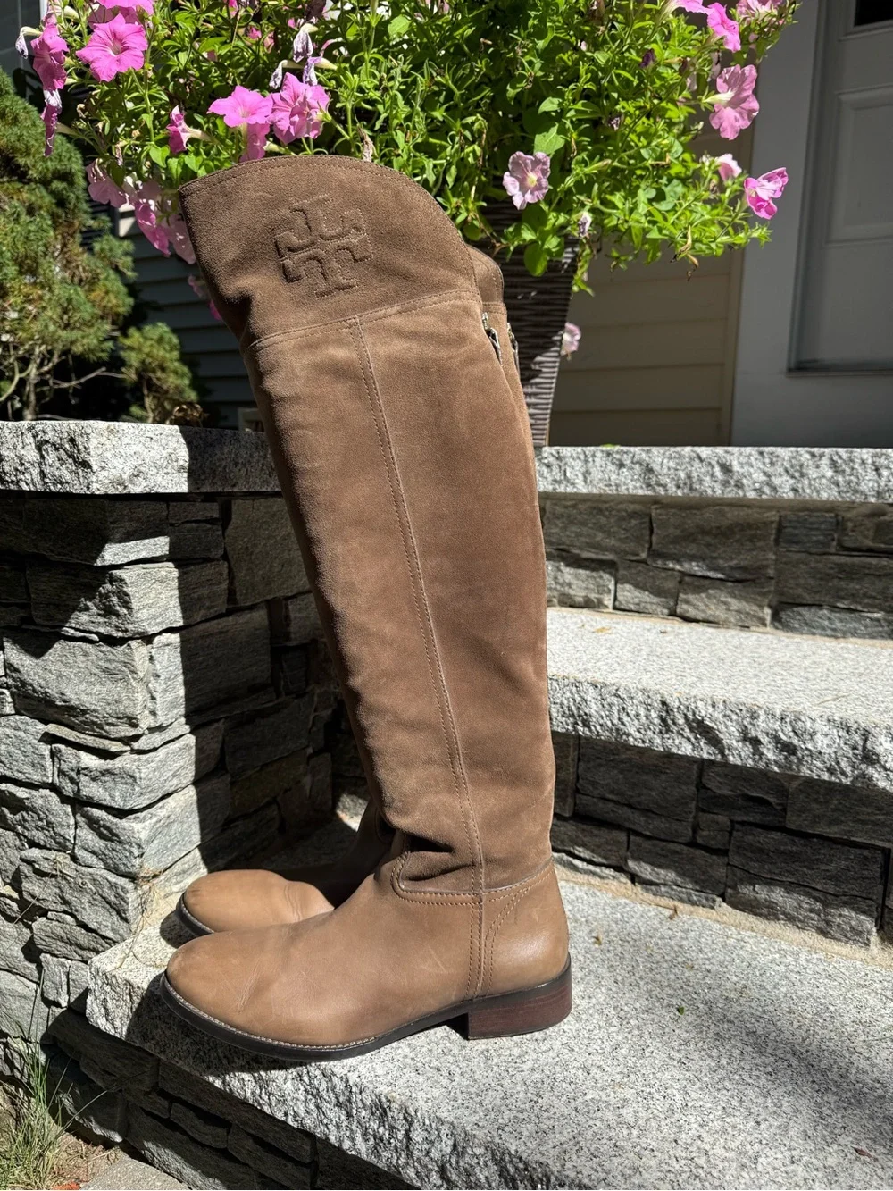 Tory Burch Simone Over The Knee Boots in Cafe- Size 9.5